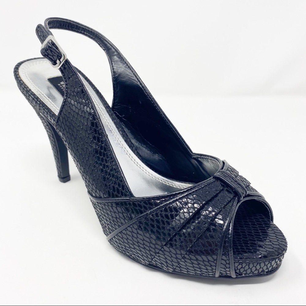 WHBM Caitlyn Slingback Peep Toe Platforms